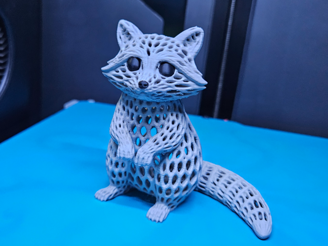 Voronoi Waschbär – Cute, clever & einzigartig