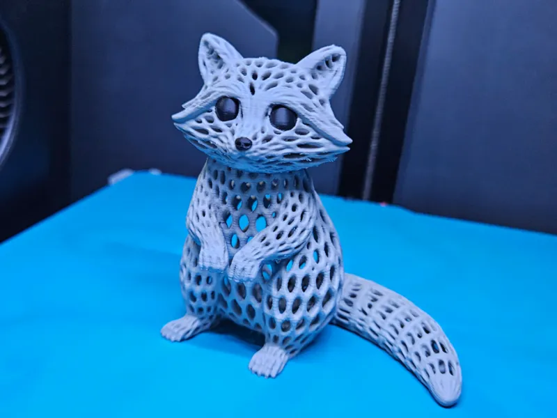 Voronoi Waschbär – Cute, clever & einzigartig