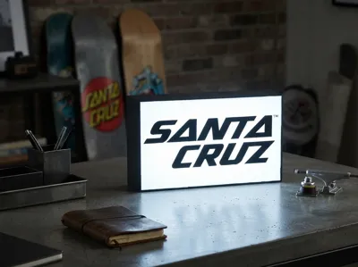 Santa Cruz Illuminated LED Logo Light Box Sign