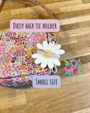 Accesorio para sujetar ligas de cabello: Daisy hair tie holders - Two designs / sizes — vista de referencia 4