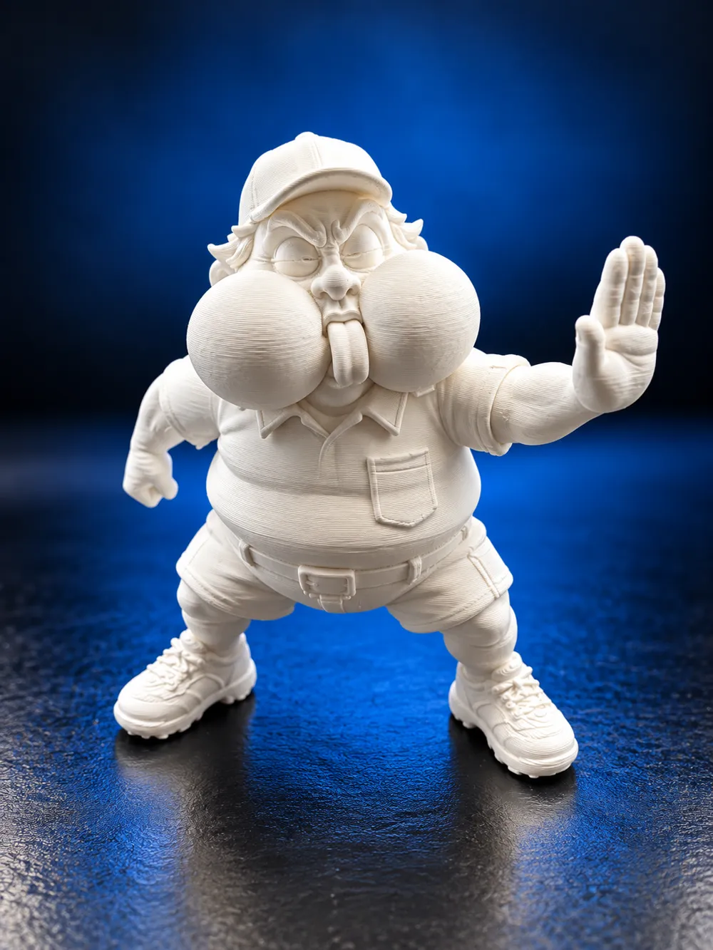 Printable Grumpy Funny Angry Man – Grumpy Cartoon Character - Free 3D Print Model ...