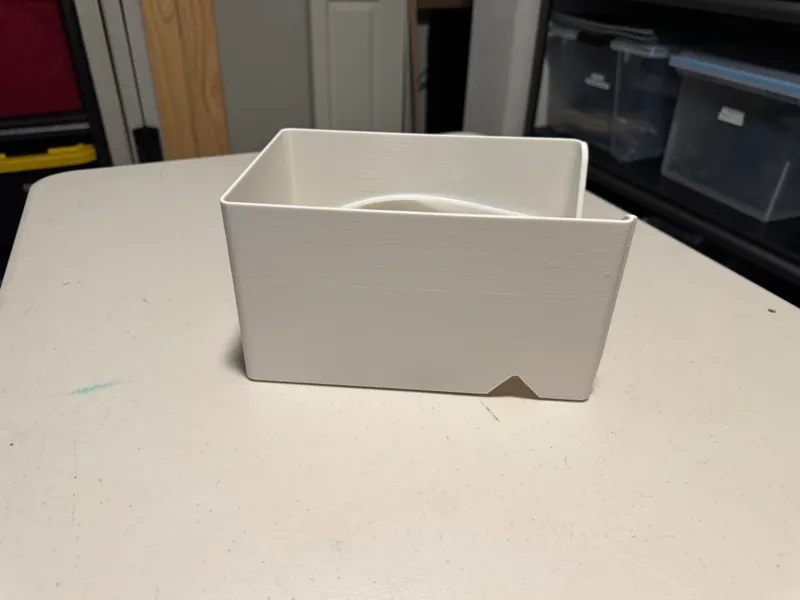 accessory box for ceiling mounted filament storage