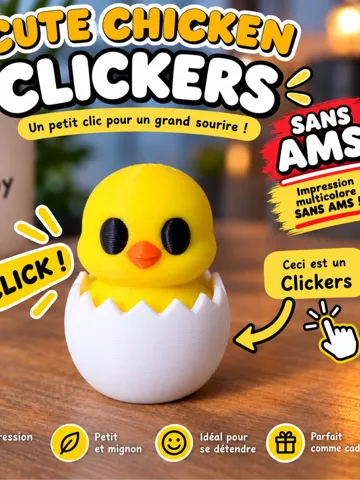 Objeto manipulable: Cute Chicken Clicker – Petit poussin anti-stress — vista de referencia 2