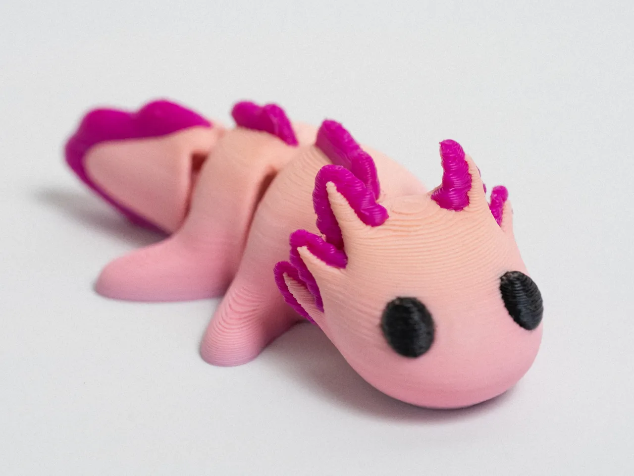 Mini Axolotl – Articulated & Keychain view 3