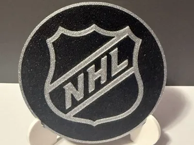 NHL logo coaster