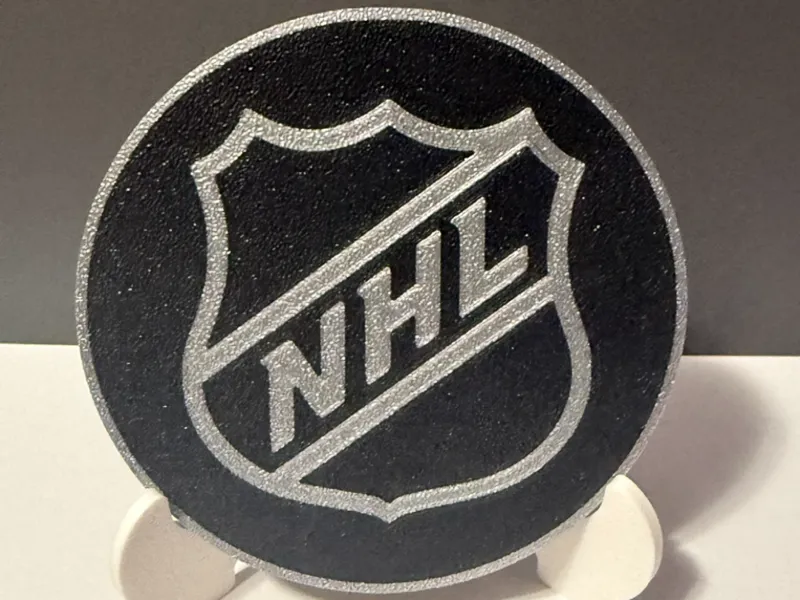 NHL logo coaster