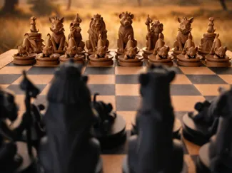 Lion King Chess Set