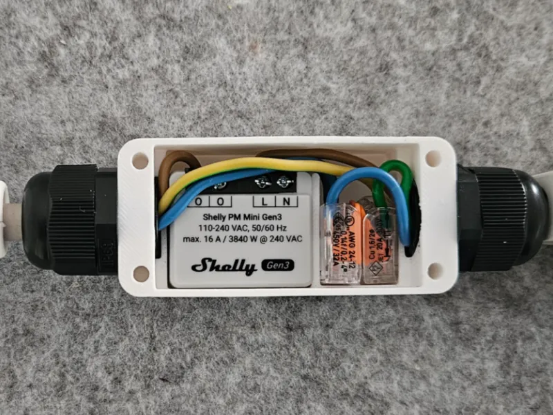 Shelly PM mini Gen3 Case with Wago 221