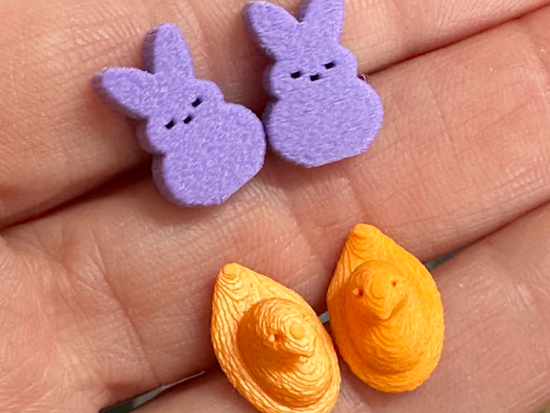 Mini peep charms for diy and stud earrings