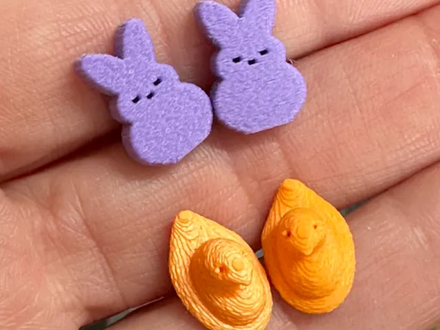 Mini peep charms for diy and stud earrings