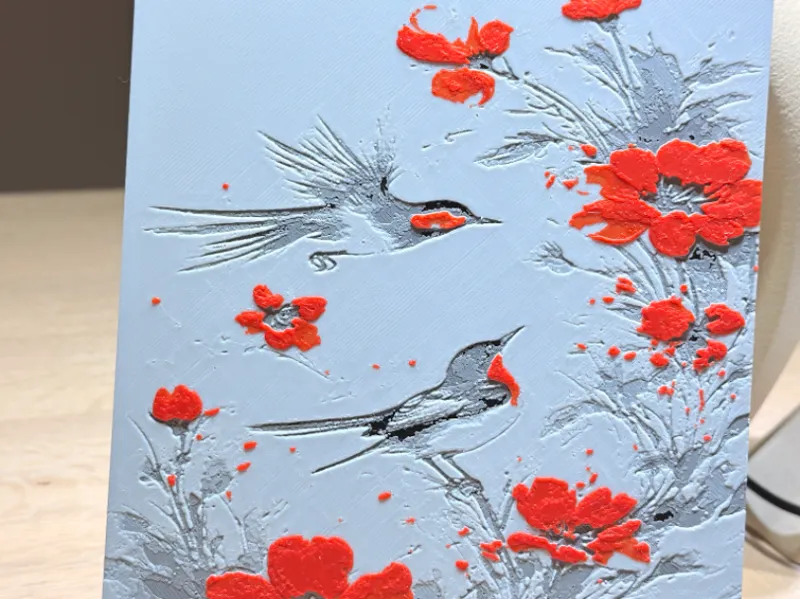 hueforge avec oiseaux