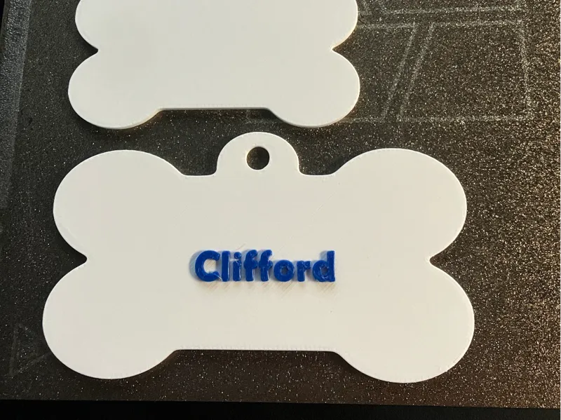 Bone Shaped Dog Tag | 3 Sizes