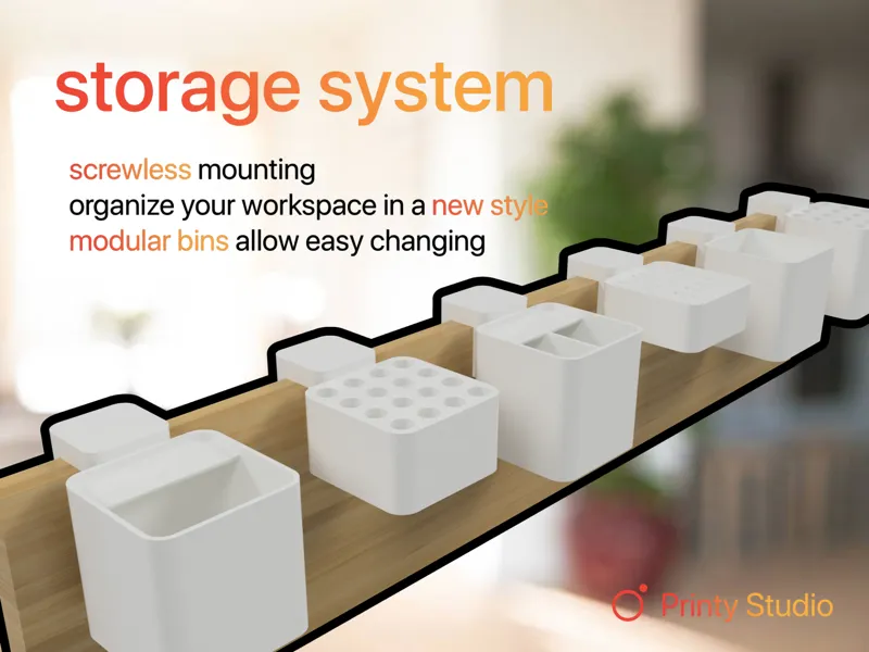 Hanging Storage Bins - modular