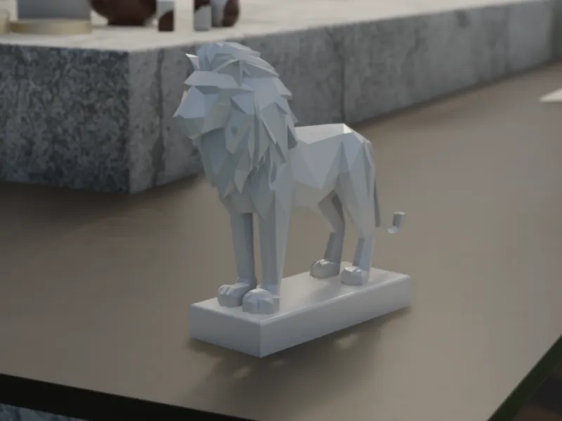 Low Poly Lion