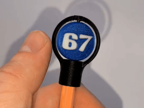 67 spinning pen toppers