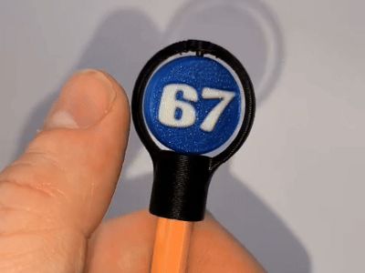 67 spinning pen toppers