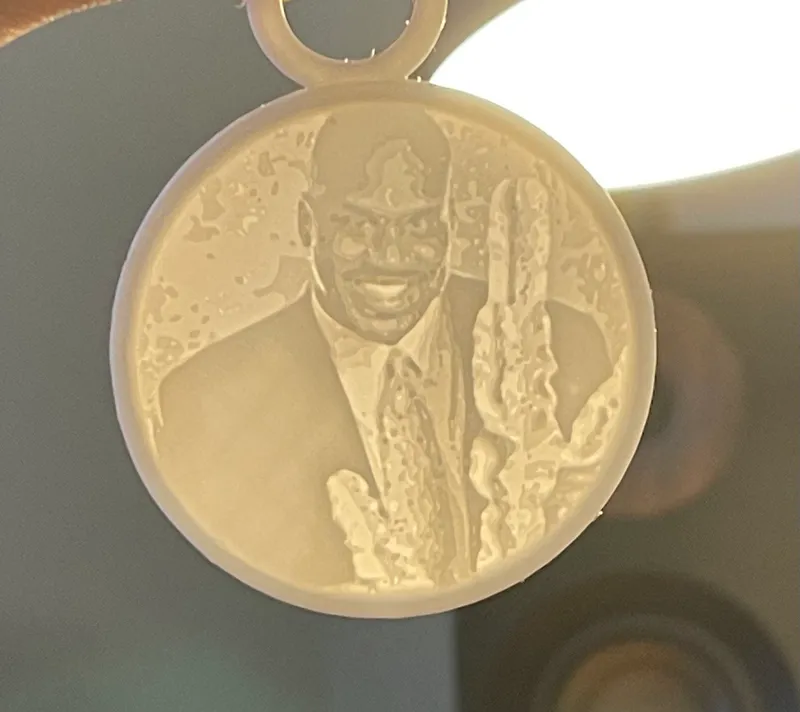 Shaqtus Lithophane Keychain / Ornament
