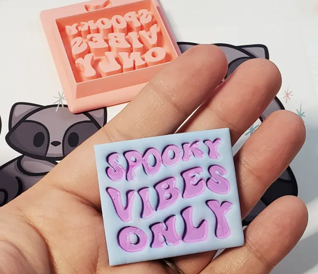 Spooky Vibes Only Clay Cutter |Magnet or Earring