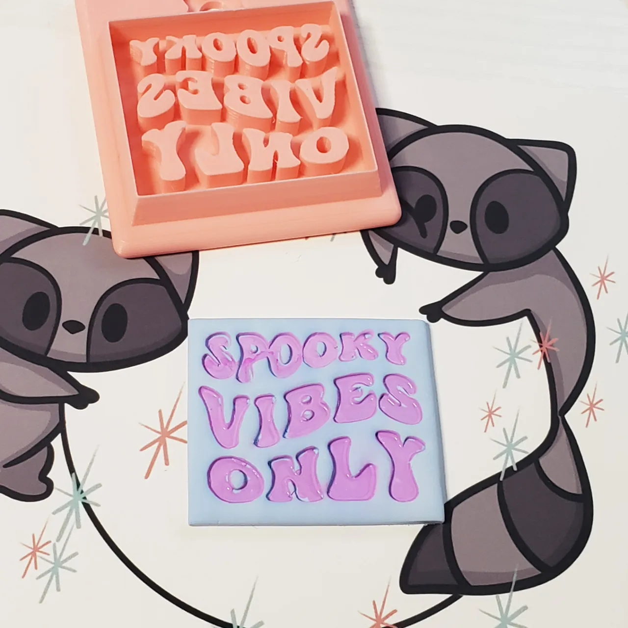 Spooky Vibes Only Clay Cutter |Magnet or Earring view 3