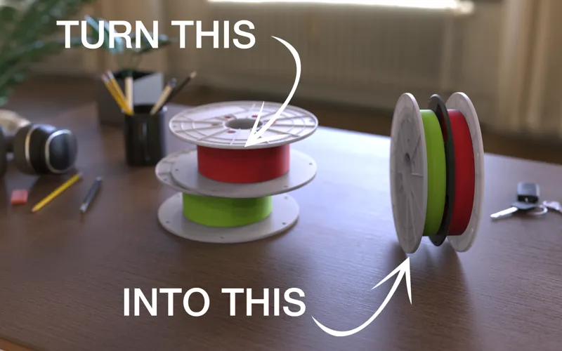BamuLab Double Filament Spool Adapter