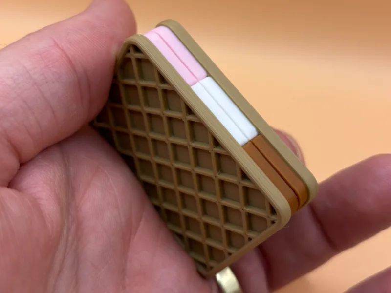 Neapolitan Ice Cream Sandwich Fidget Slider