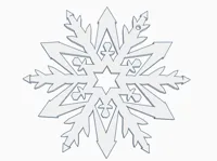 Flocon de neige décoratif — photo 1