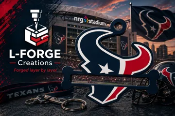 Accesorio para sujetar ligas de cabello: Houston Texans Hair Tie Holder Keychain — vista de referencia 3