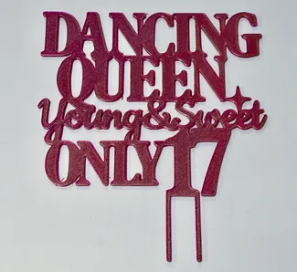 Dancing Queen cake topper