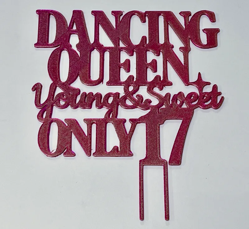 Dancing Queen cake topper