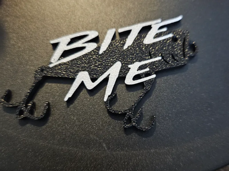 Bite Me Keychain / Badge