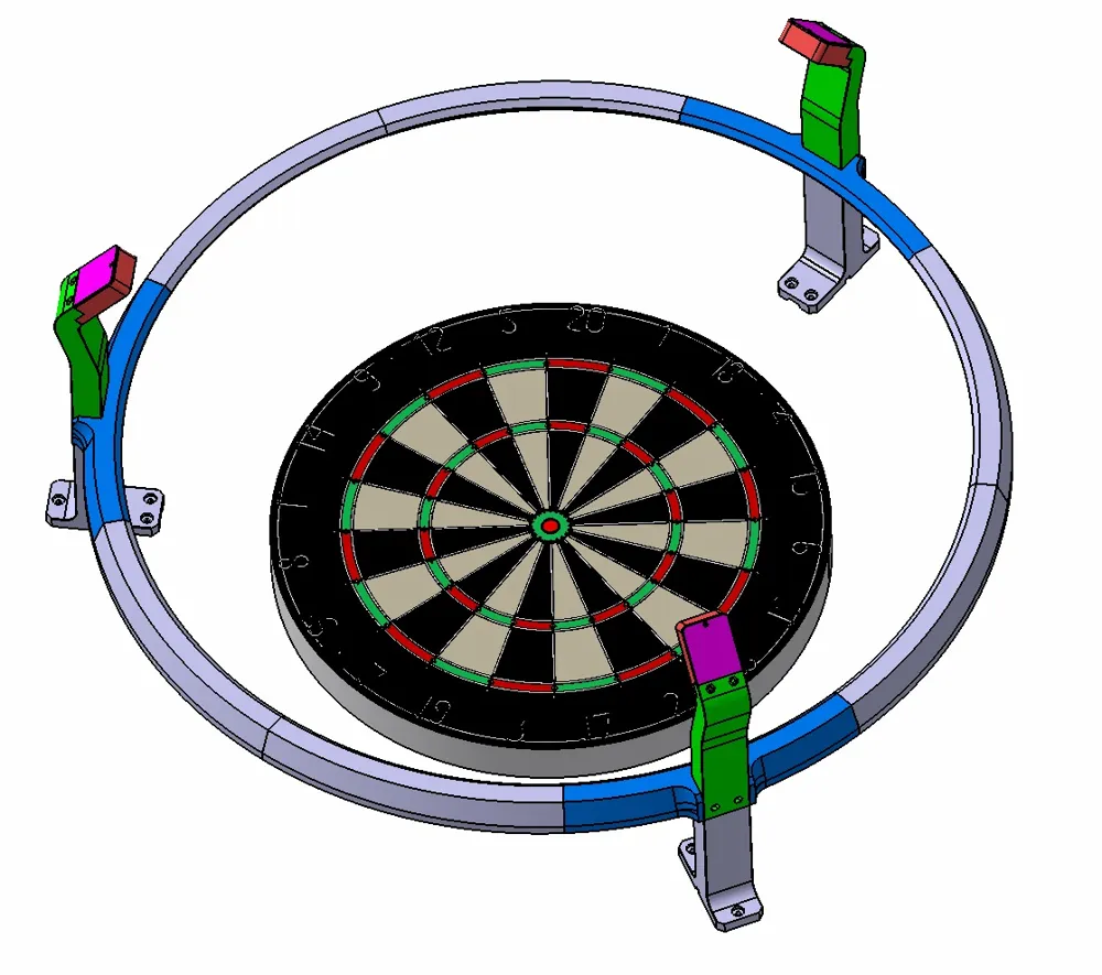 Dart-Stop Tabellone per freccette Octagon Pro, 73,7 c, protezione da