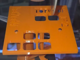TOPCUBE F2 AMS support REDUCES PLEXIGLASS SAG
