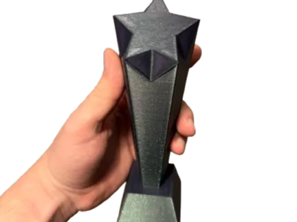 3D Star Trophy Award