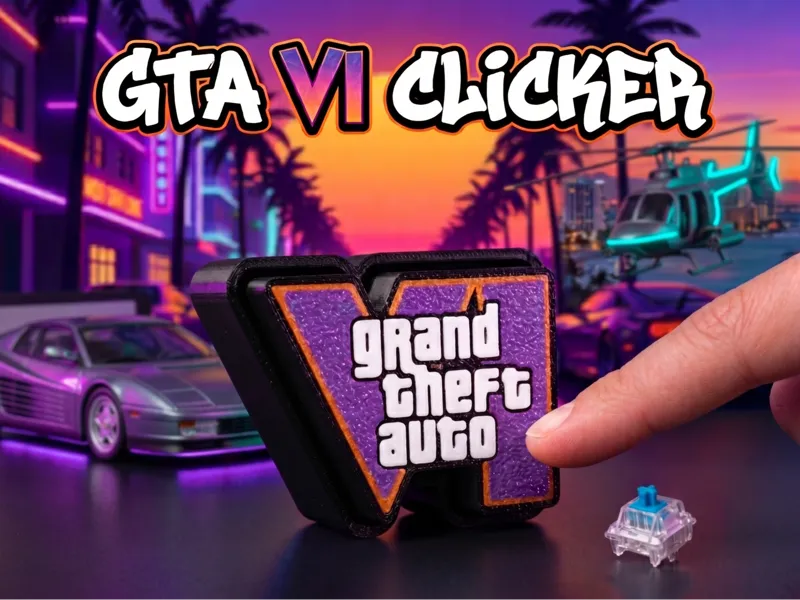 GTA VI Fidget Clicker & Keychain