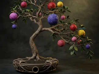 Teufelsfrucht Bonsai Tree (One‑Piece Inspired)