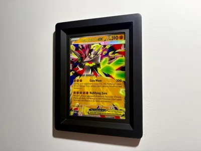 Magnetic Jumbo Card Display Frame (Parametric)