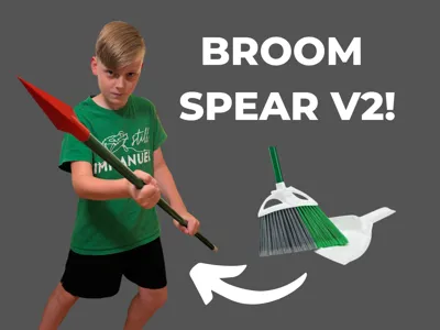 Broom Spear V2 (Actually Sharp!)