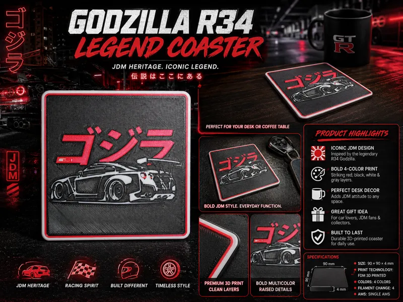 Godzilla R34 Legend Coaster