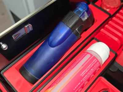 Turbo Blue Torch Lighter Gridfinity Holder