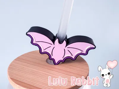 Gummy Bat Straw Topper