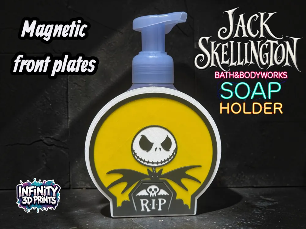 Soporte: JACK AND OOGIE-MAG PLATES-BBW FOAMING SOAP HOLDER. Referencia del modelo original.