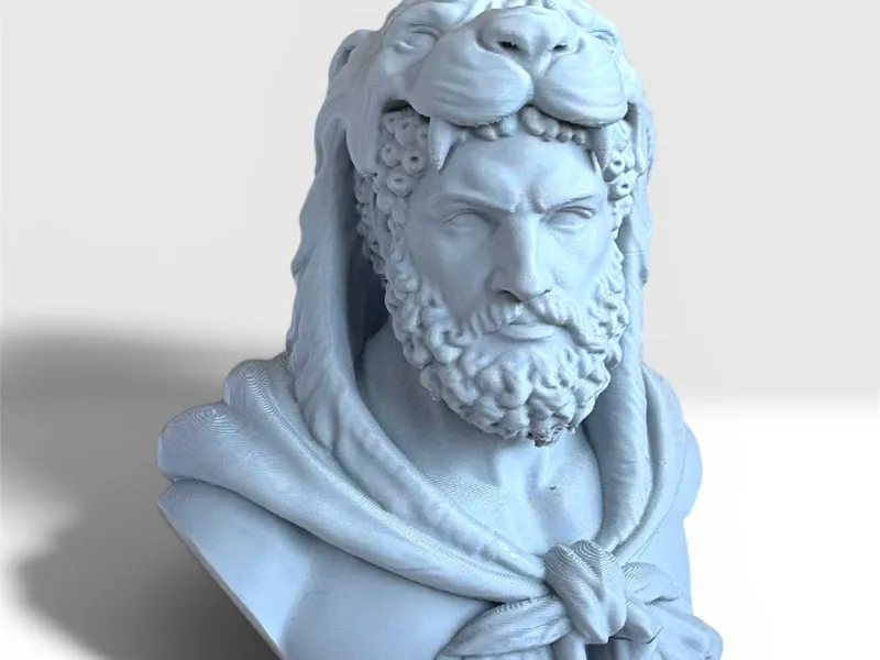 Busto di Ercole con la Pelle del Leone Nemeo