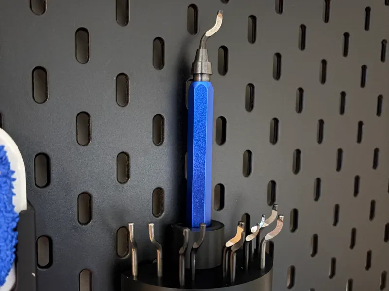 Ikea Skadis Pegboard Deburring tool holder 