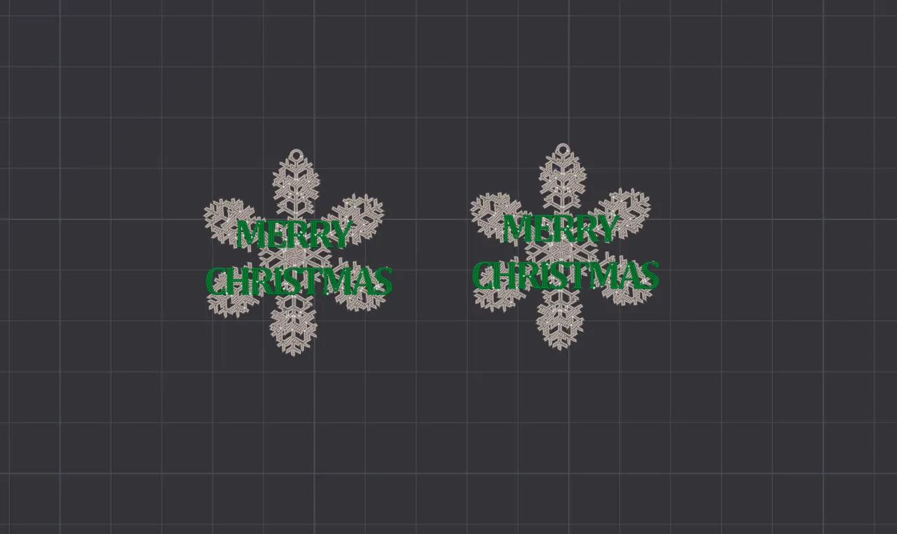 Christmas Snowflake Earrings 30 minute Print view 2