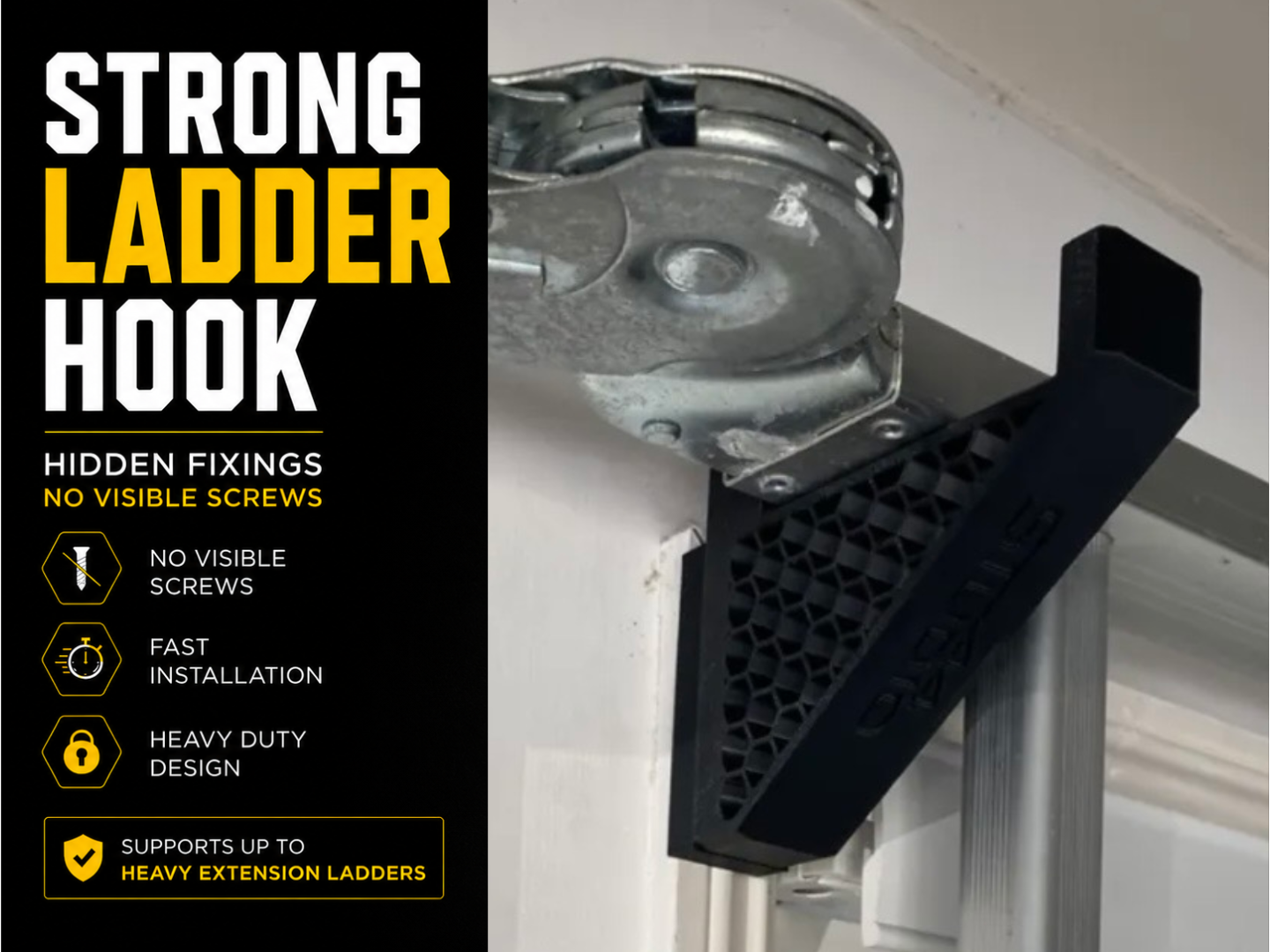 Strong Ladder Hook - Hidden Fixings