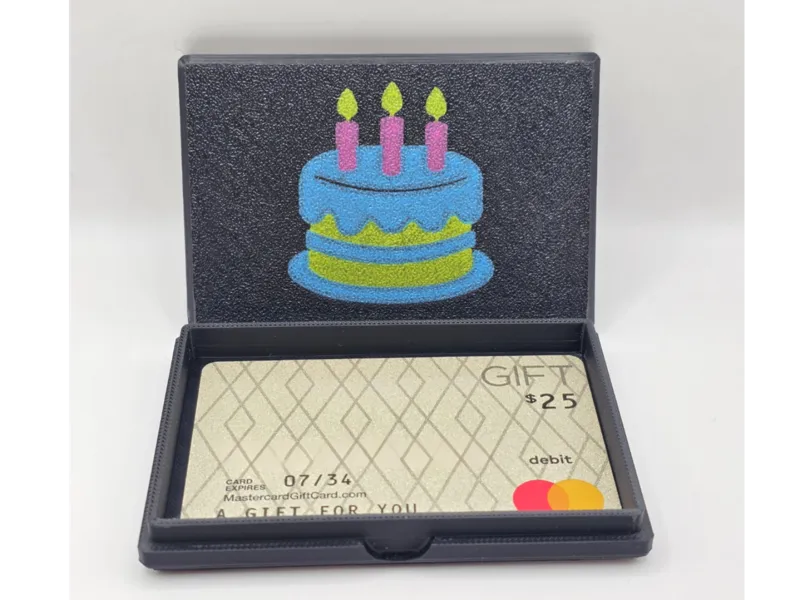 Birthday Cake Gift Card Box