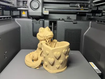 Crocodile and Heart Planter