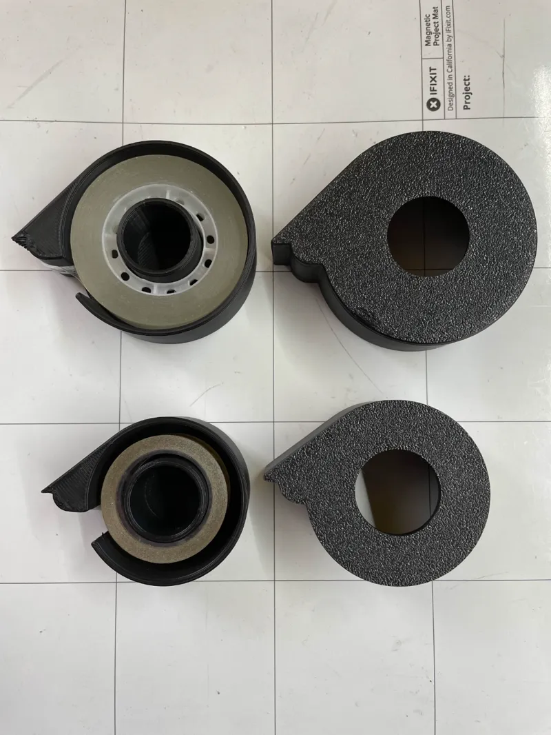 Tape dispenser with cover