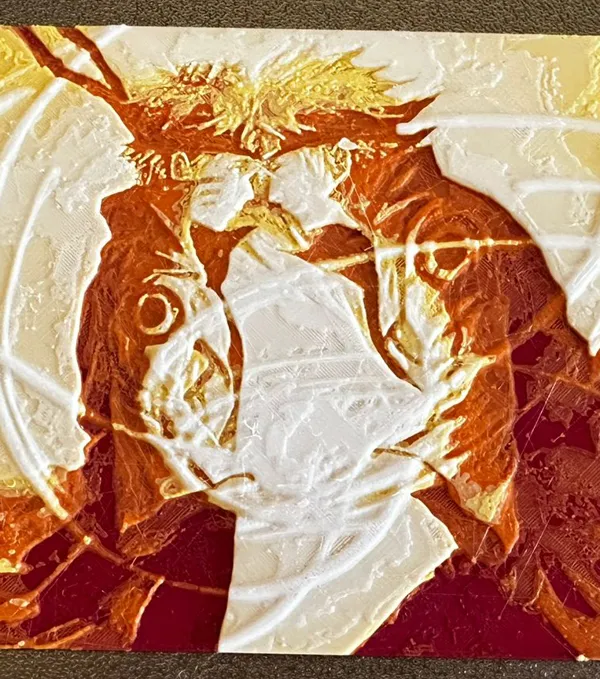 Tableau lumineux Naruto et Minato