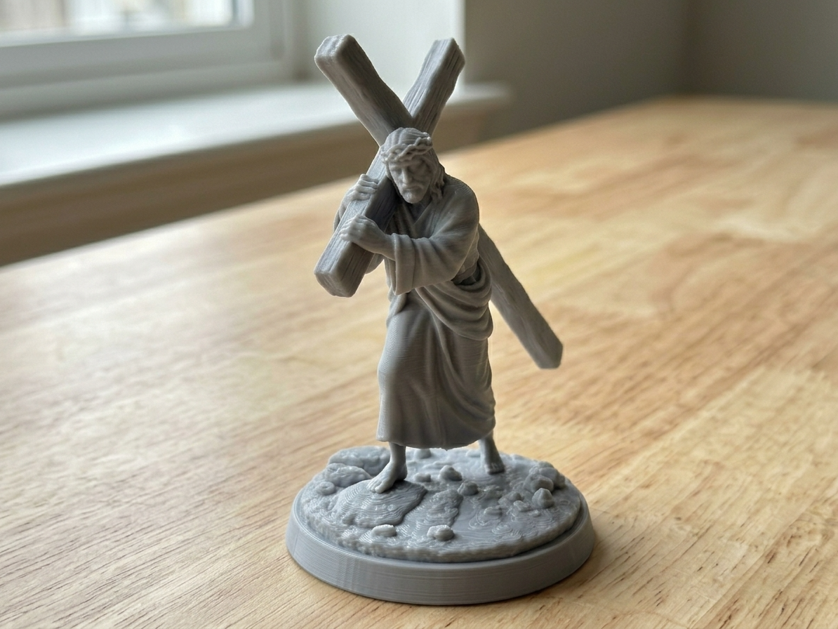 Jesus Carrying the Cross Figurine